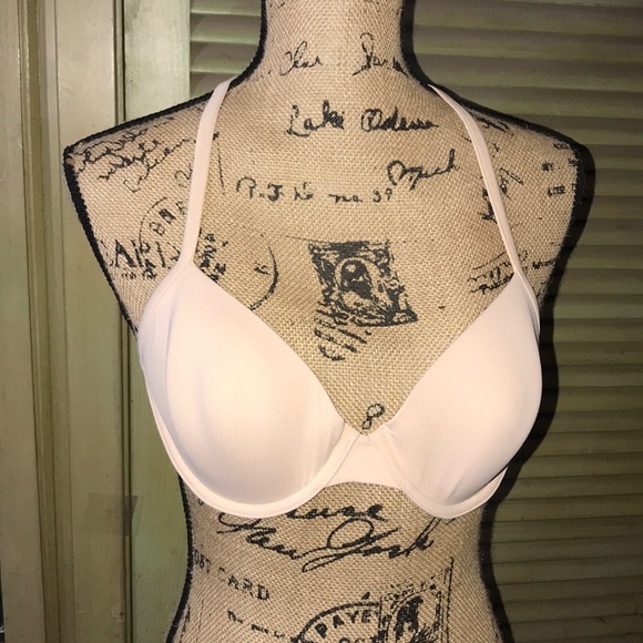 Pink Victoria’s Secret t-shirt Demi bra 34D - Picture 1 of 6